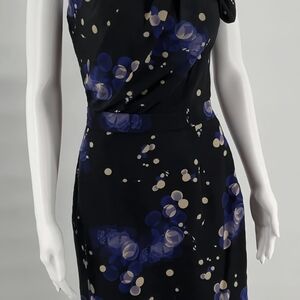 The Limited One Shoulder Black and Blue Dress